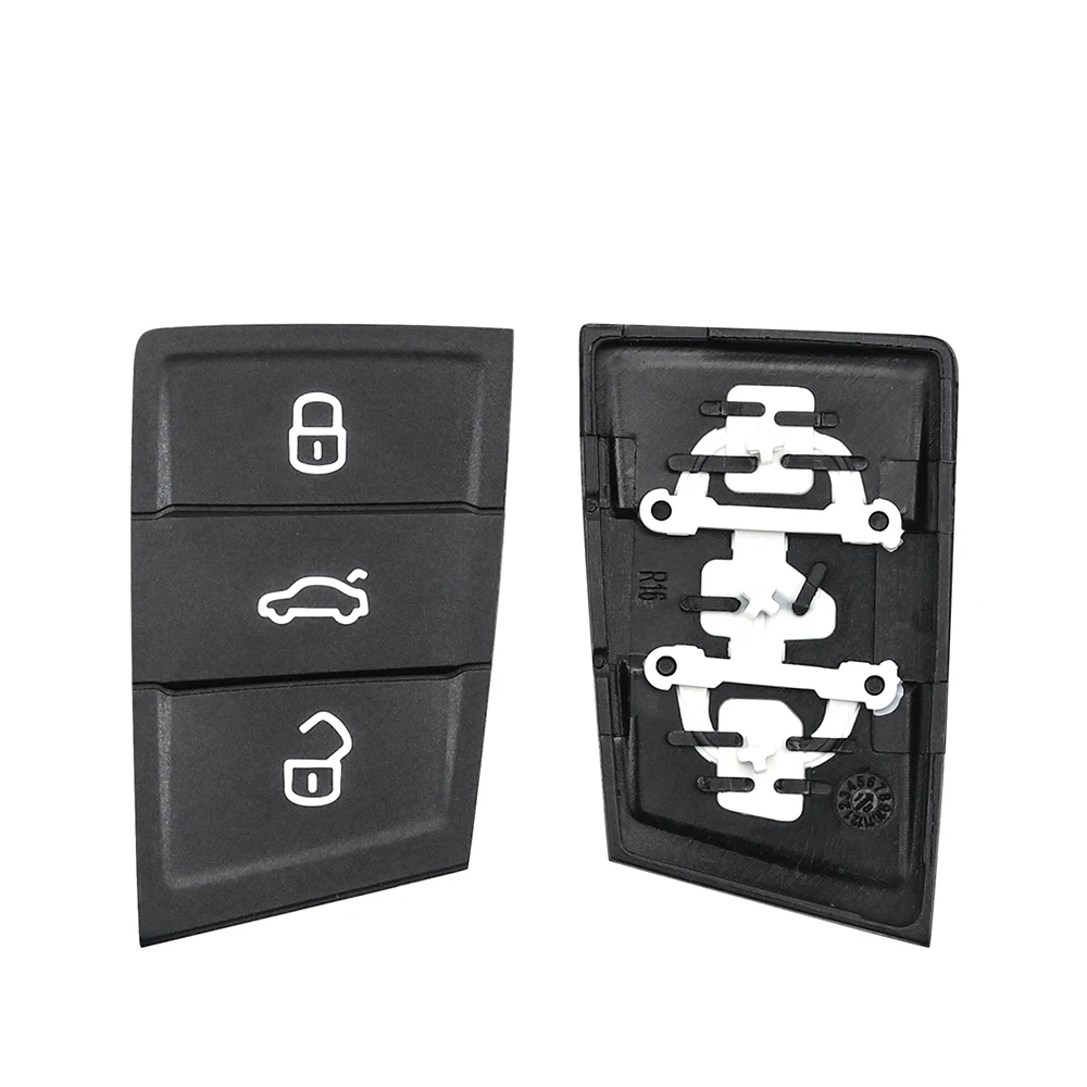 KEYYOU 3 резиновые кнопки дистанционного ключа автомобиля коврик для Volkswagen VW Golf 7 4 5