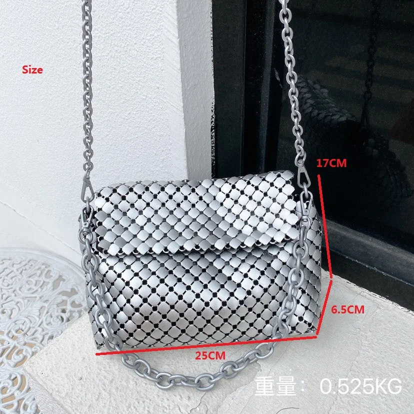 

Small Chain Shoulder Purse For Women 2021 Female Sequined Branded Crossbody Cosmetic Bags New Fashion Travel Storage Wallet Bag