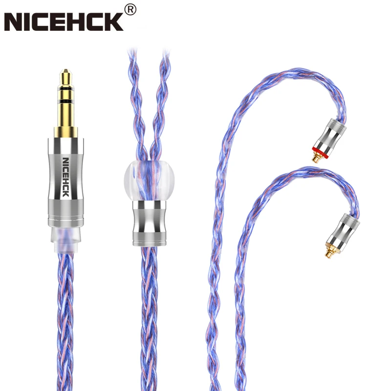 Enlarge NiceHCK SpaceCloud Flagship 6N Silver Plated OCC+7N OCC Mix Litz  Earbud Cable 3.5/2.5/4.4mm MMCX/QDC/0.78 2Pin for LZ A7 MK3