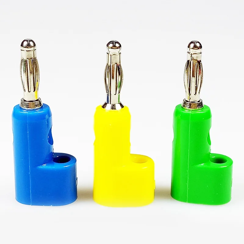 10pcs/lot Audio Speaker Amplifier Banana Male Plug Binding Post 4mm Jack&ampPlug Terminal Connector with Hole for Cable | Обустройство