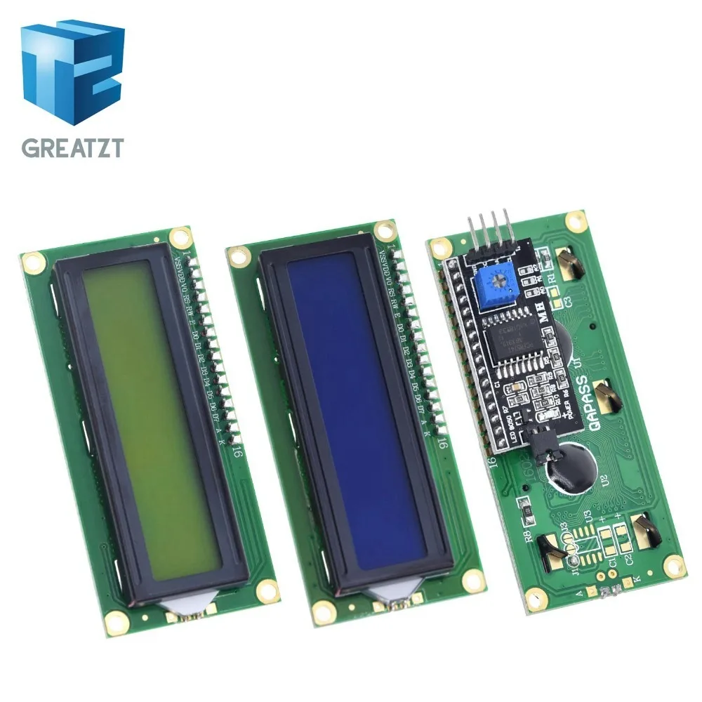 GREATZT 1 шт. модуль ЖКД синий зеленый экран IIC/igc 1602 для arduino 1602 lcd UNO r3 mega2560 lcd 1602