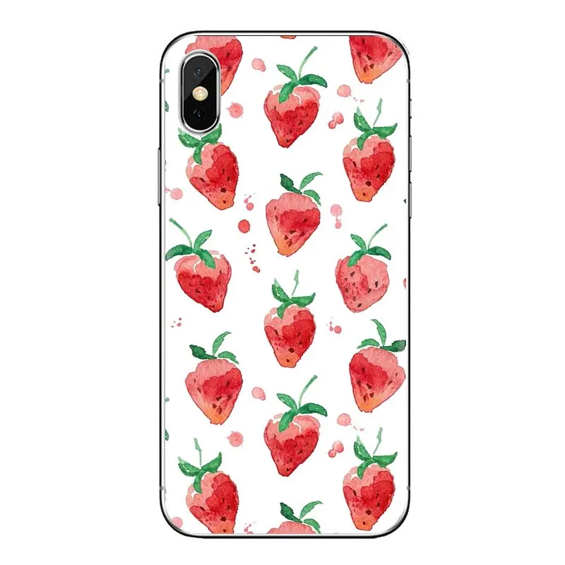 Фрукты Вишня киви арбуз для iPhone XS Max XR X 4 4S 5 5S 5C SE 6 6S 7 8 плюс samsung Galaxy J1 J3 J5 J7 A3 A5 чехол