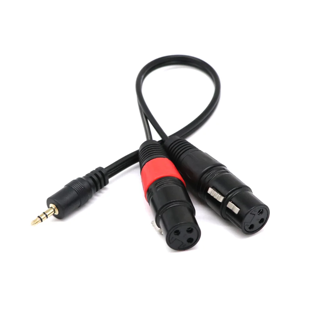 0 3 м 5 мм стерео штекер на 2 XLR 3pin Y сплиттер патч кабель для автомобиля или