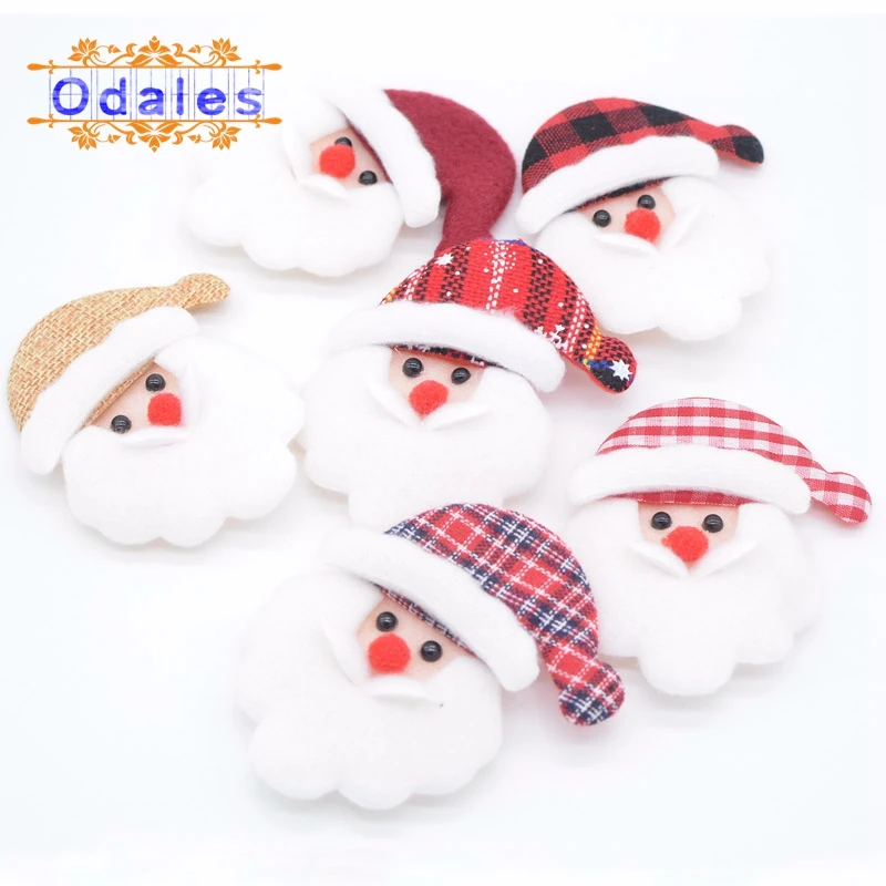 12 шт./лот смешанный стиль Санта Клаус шитье сделай сам рукоделие голова пряжка