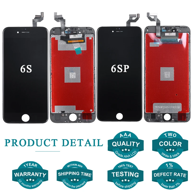 100% A + качественный дисплей для Iphone 6 6s p lcd сенсорный сменный экран цифровой