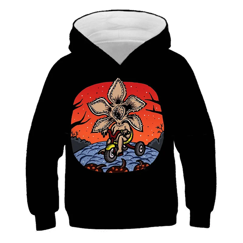 

Stranger things Fashion Hoodies boy hoodies Sweatshirts Pullover Anime girl hoodies Sweatshirt Kids Tracksuit popular Jackets