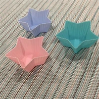 12 star five pointed star silicone muffin cup silicone cake mold childrens home kitchen baking tool