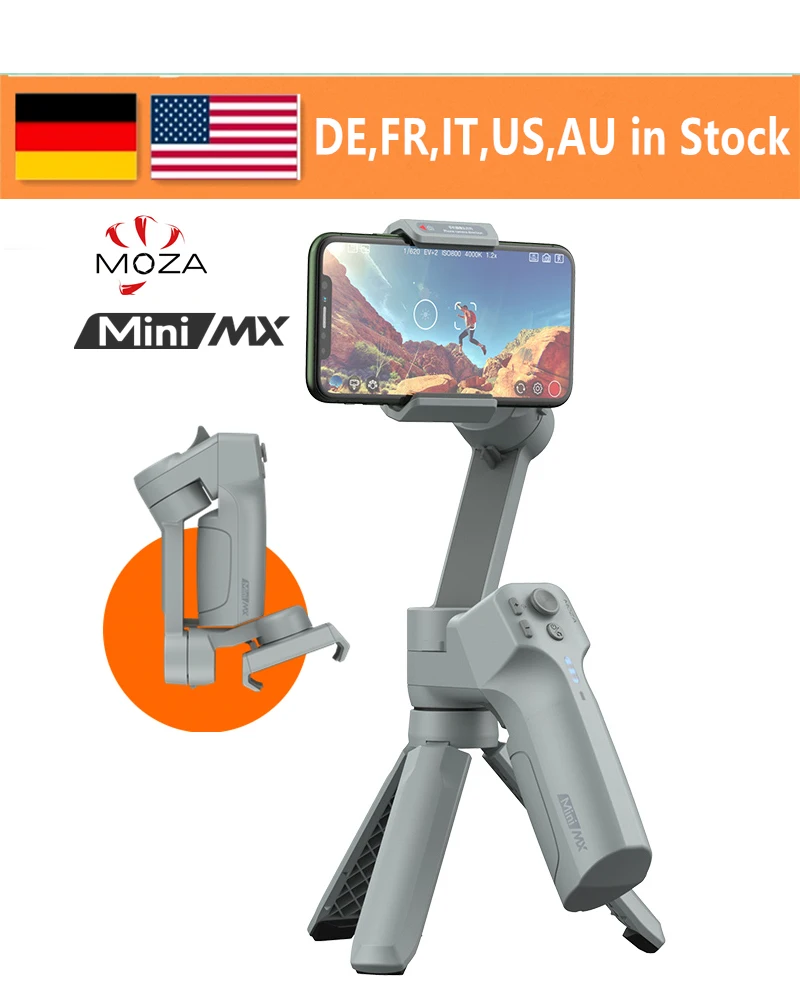 Moza Mini MX 3 осевой ручной шарнирный стабилизатор для камеры GoPro палка селфи iPhone 11 Pro Xs