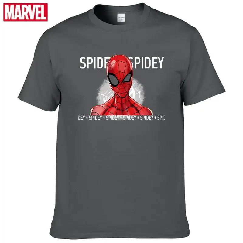 Marvel The Avengers Spider Man t shirt Short sleeve tee Men's T-shirts with short sleeves 2021 Summer graphic shirts Tops #58 | Мужская