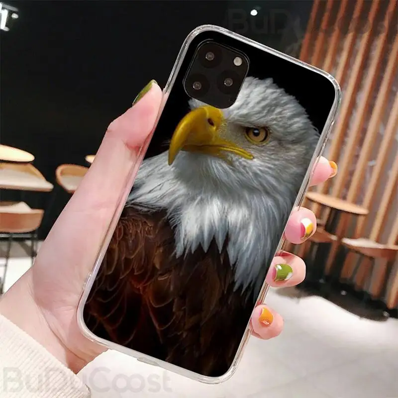 animal eagle phone case for iphone 8 7 6 6s plus x 5s se 2020 xr 11 pro xs max 12 12mini free global shipping