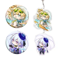 anime tequila mizuki arknights acrylic keychain pendant bag charm badge souvenir button brooch pin medal mtdal cosplay gifts