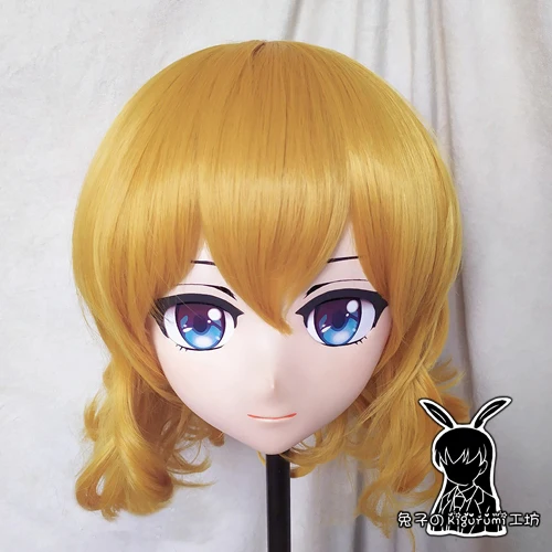 

(Rabbit 43) Crossdress Girl BJD Doll Mask Sword Art Online Cartoon Anime Realistic Silicone Alice Cosplay Mask Kigurumi Crossdre