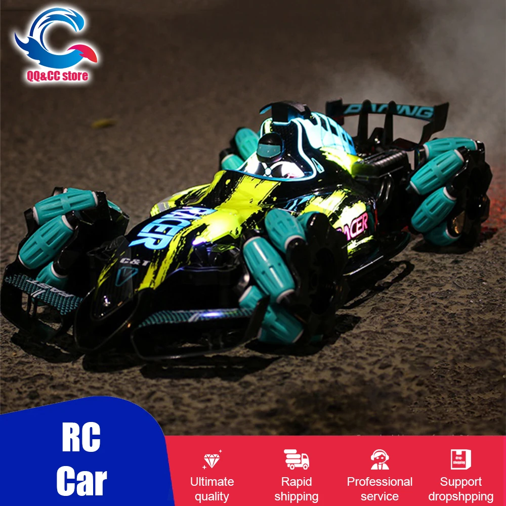 

RC 4WD Drifting Car Toy Light Music Mist Spraying Racing Cars 360 Degrees Rotation Stunt Remote Control Vehicle Toy for boy gift