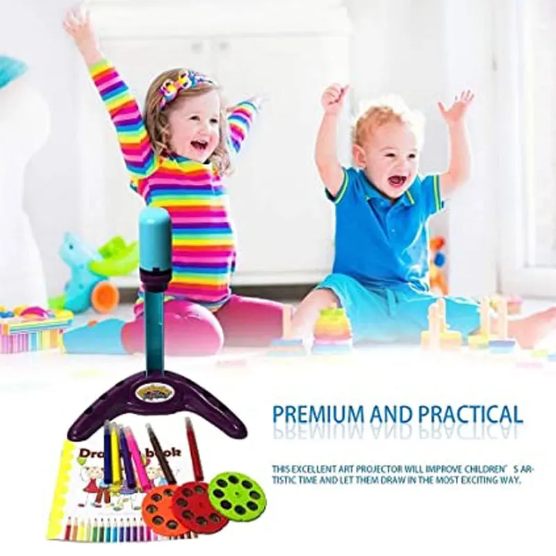 

Children LED Projector Multifunctional Art Painting Toy Creative Interaction Drawing Board Learn Painting Tools Girl Toy