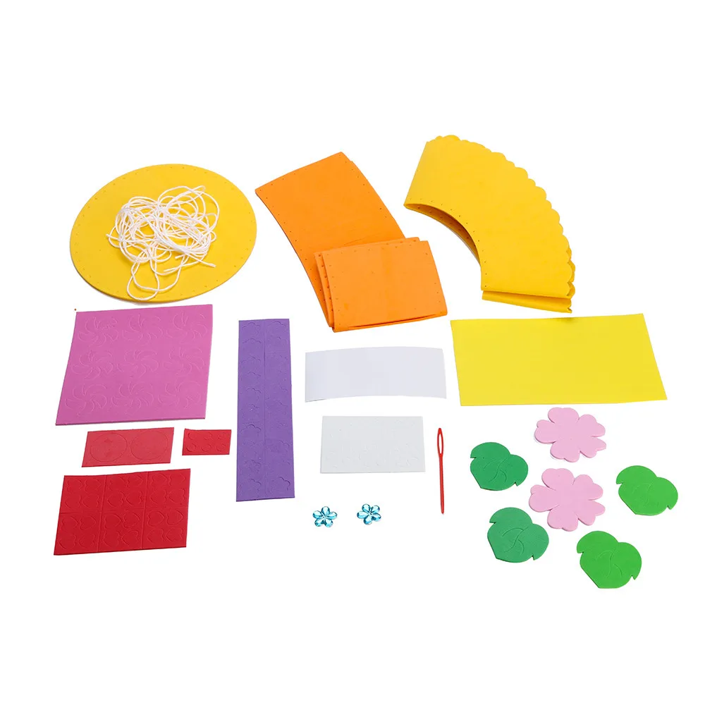 Красочные ЕВА ручной работы шляпа Дети обучения DIY Раннее Образование ремесла