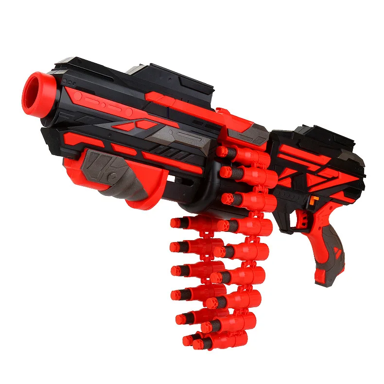 Новая цепь ручной взрыв мягкая пуля пистолет костюм для Nerf пули игрушечный пистолет EVA Дротика бластер игрушка пулемет дети лучший подарок Рождество