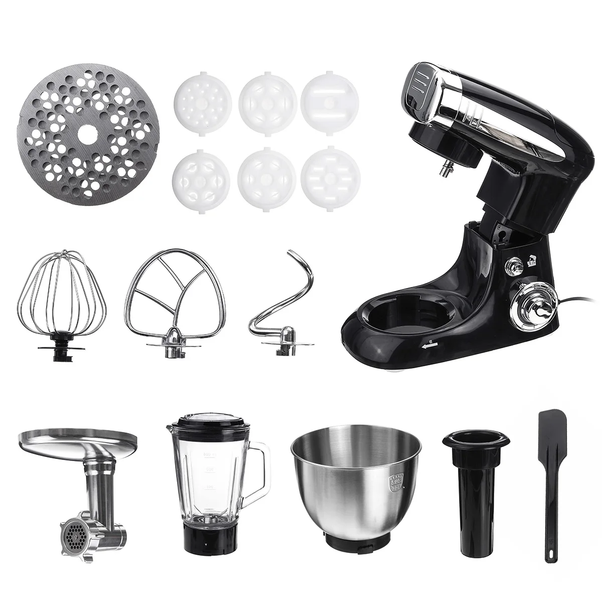 

Electric Food Processor Stand Mixer Juicer Meat Grinder Cake Dough Mixer Egg Beater Blender Baking Tools Whipping Cream Machine