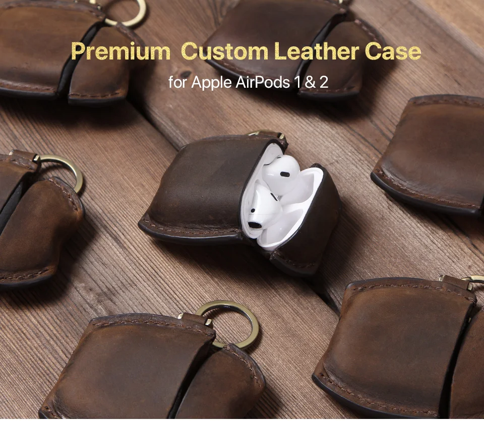 10P чехол для наушников для Airpods кожаный чехол Роскошный кожаный чехол для Apple AirPods 2 Чехол аксессуары Сумки для наушников