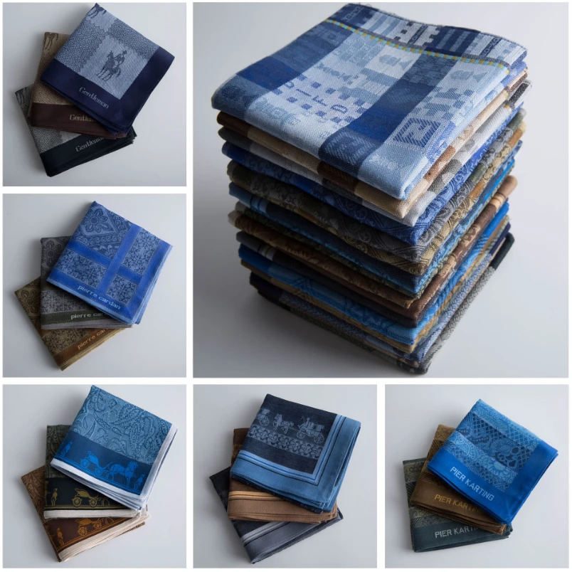 6 шт./лот высококачественный носовой платок из 100% хлопка мужской Карманный