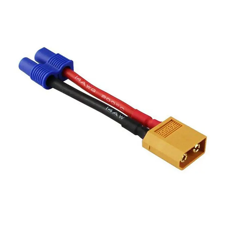 3 шт. XT60 XT 60 папа к EC3 гнездовой разъем адаптера провода для RC Lipo батареи 14awg 1 96