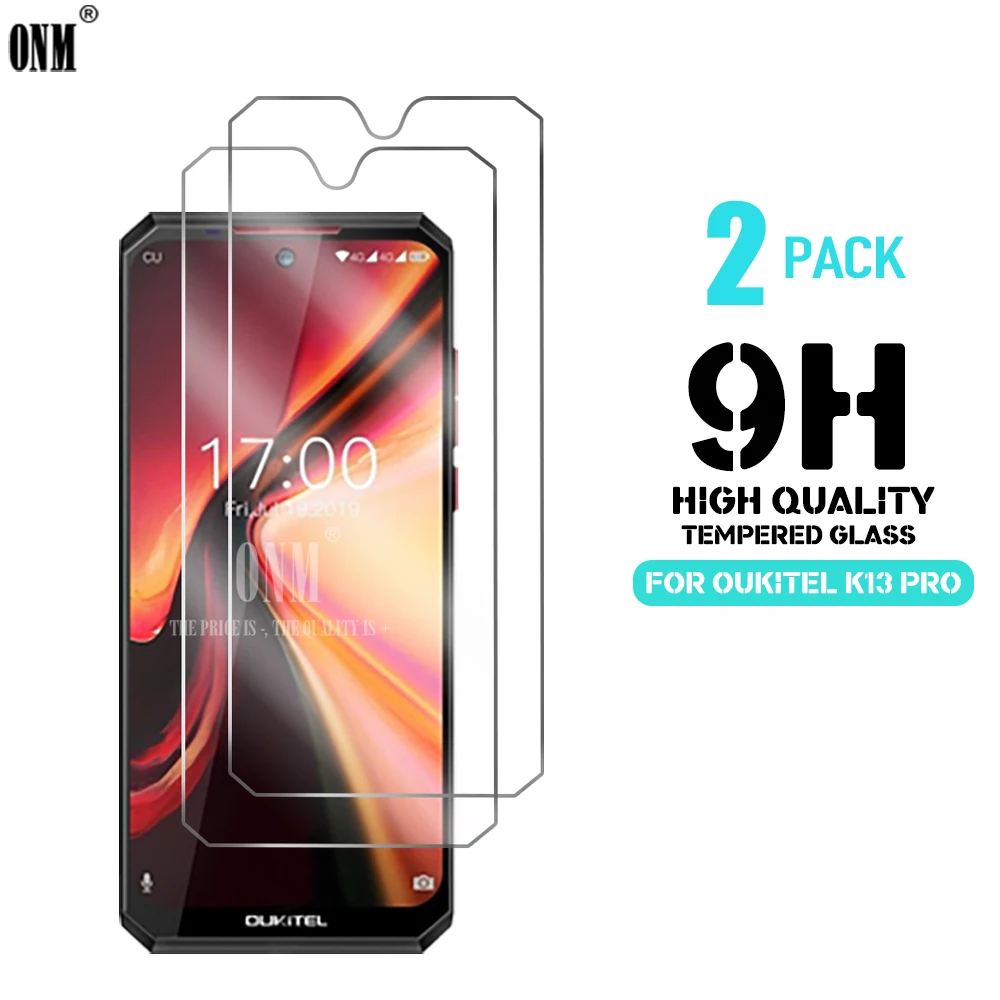 Закаленное стекло для OUKITEL K13 PRO 2 шт. Защитное экрана закаленное премиум класса