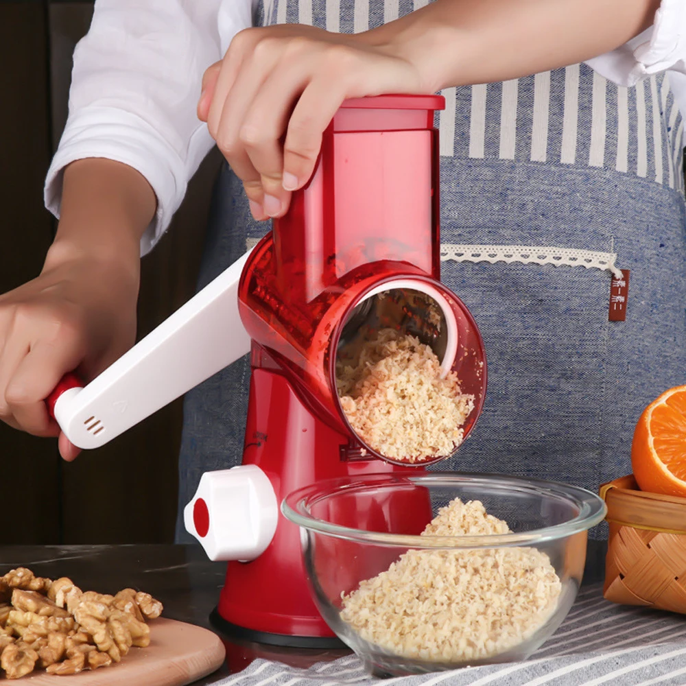 

Овощерезка VOGVIGO, круглая Терка-шинковка, слайсер для картофеля и моркови с 3 лезвиями из нержавеющей стали, кухонный инструмент