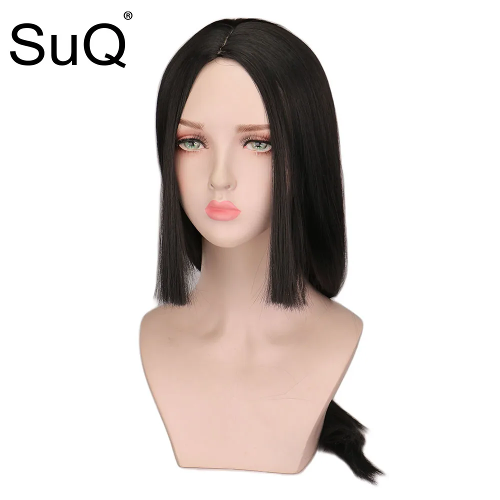 

SuQ Wigs Long Synthetic Cosplay Wig Straight Black Uchiha Itachi Heat Resistant Hair Wigs