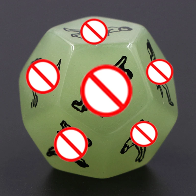 Светящиеся в темноте забавные любовные игральные кости набор для БДСМ 12 позиций