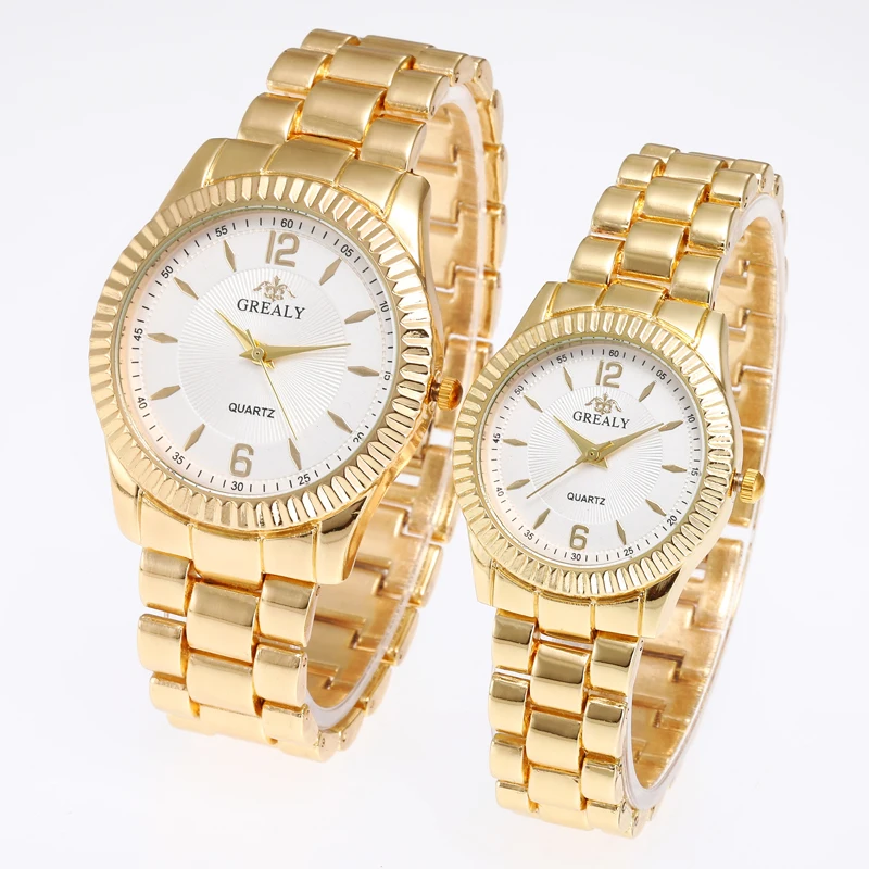 

Ladies Pair Watch Luxury Wristwatch Femme Stainless Steel Lovers Montres Retro Dial Couple Watches Women Man Quartz Female