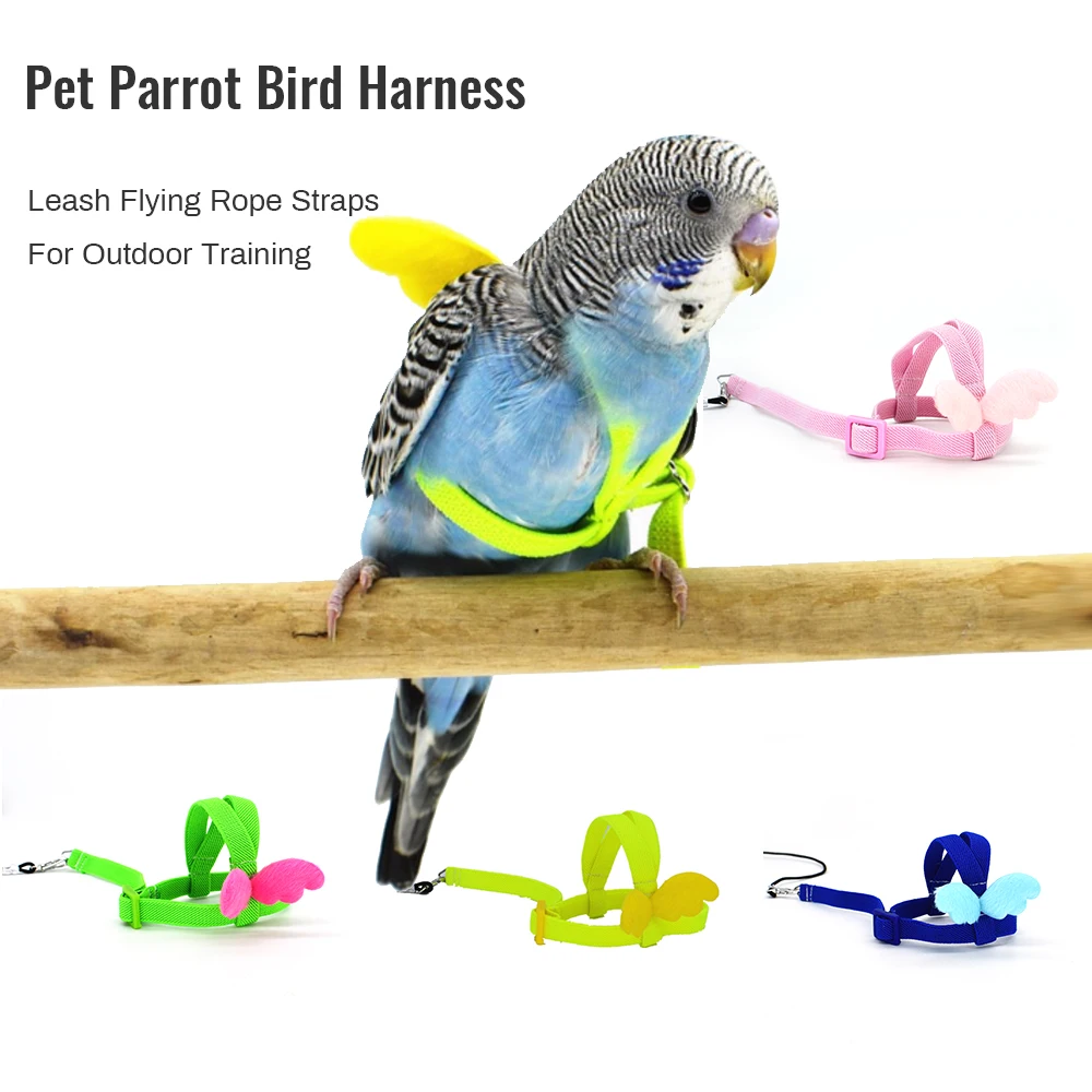 Pet Bird открытый Летающий поводок для попугая летающие плетеные ремни птиц