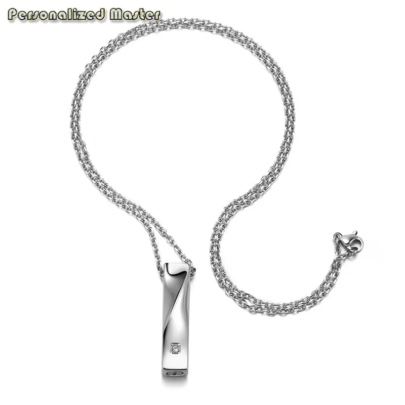 Персонализированные мастер пользовательский текст нержавеющая сталь твист Куб