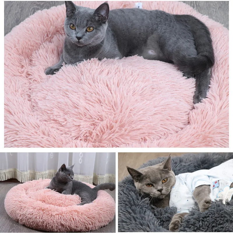 Pet Sofa Comfy Calming Dog Beds Large Medium Small Dogs Mat Puppy Labrador Amazingly Cat Marshmallow Bed Washable Plush | Дом и сад
