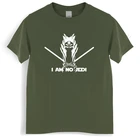 Мужская хлопчатобумажная футболка топы с круглым вырезом, Мужская футболка с коротким рукавом, я не джедай, Асока Тано, летние футболки размера плюс, Прямая доставка