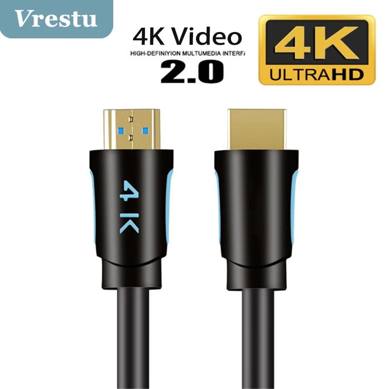 

4K 2.0 Cable for Apple TV PS5 4 Splitter Switch Box Male to Male Hdmi-compatible UHD 3D Kable 60Hz Video Audio Cabo Cord 4K@60Hz