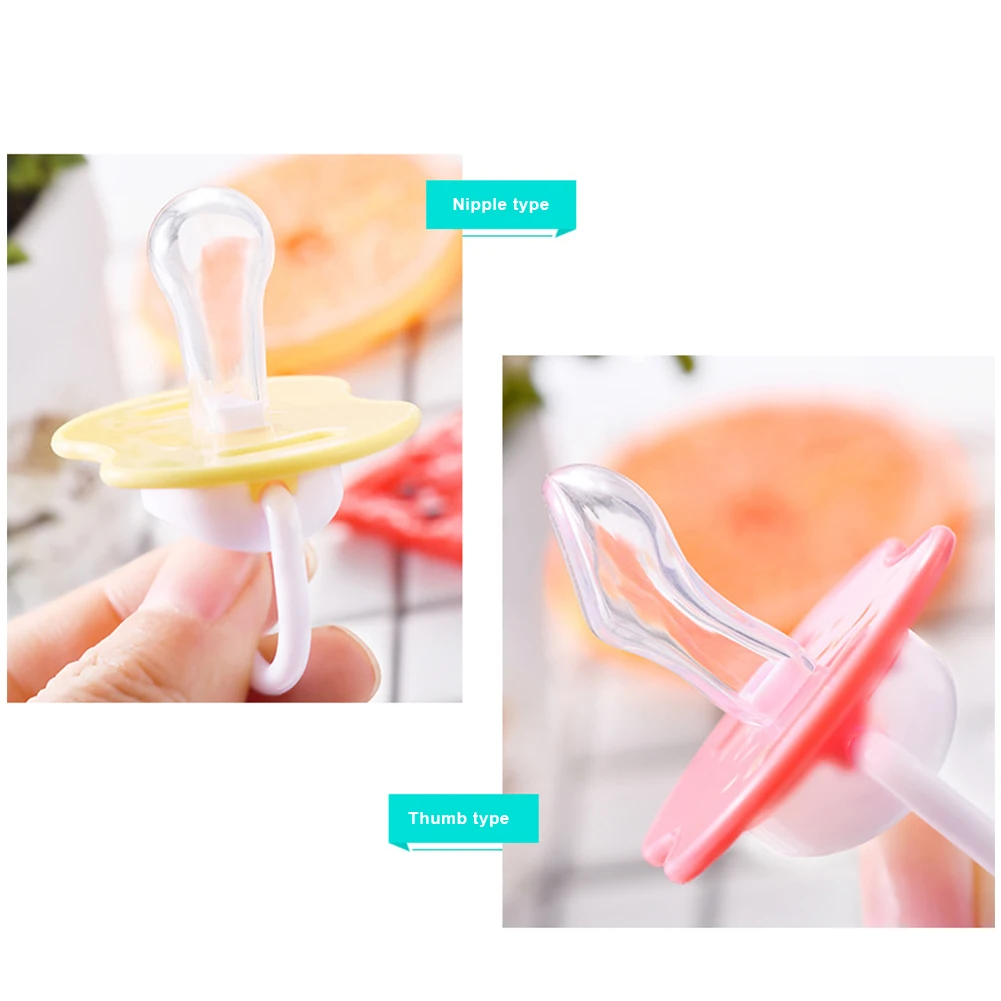

Baby Pacifier Animal Printing Food Grade Silicone BPA Free for 0-18 Months Round Nipple with Dust Cover Safe Supplie Pacifier