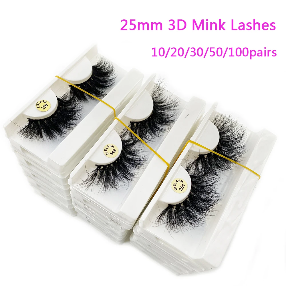 

5D 25 мм норковые ресницы пушистые 10/20/30/50/100 объемные товары оптом множество поставщиков Красота Макияж ручной работы мягкие драматические 3D ресницы