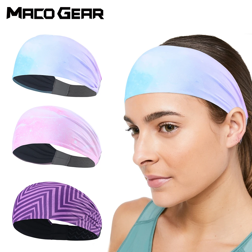 Спортивная повязка на голову фитнес бег Теннисный напульсник пот тренажерный