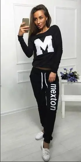 

2020 New Design Fashion Hot Sale Suit Set Women Tracksuit Two-piece Style Outfit Sweatshirt Sport Wear