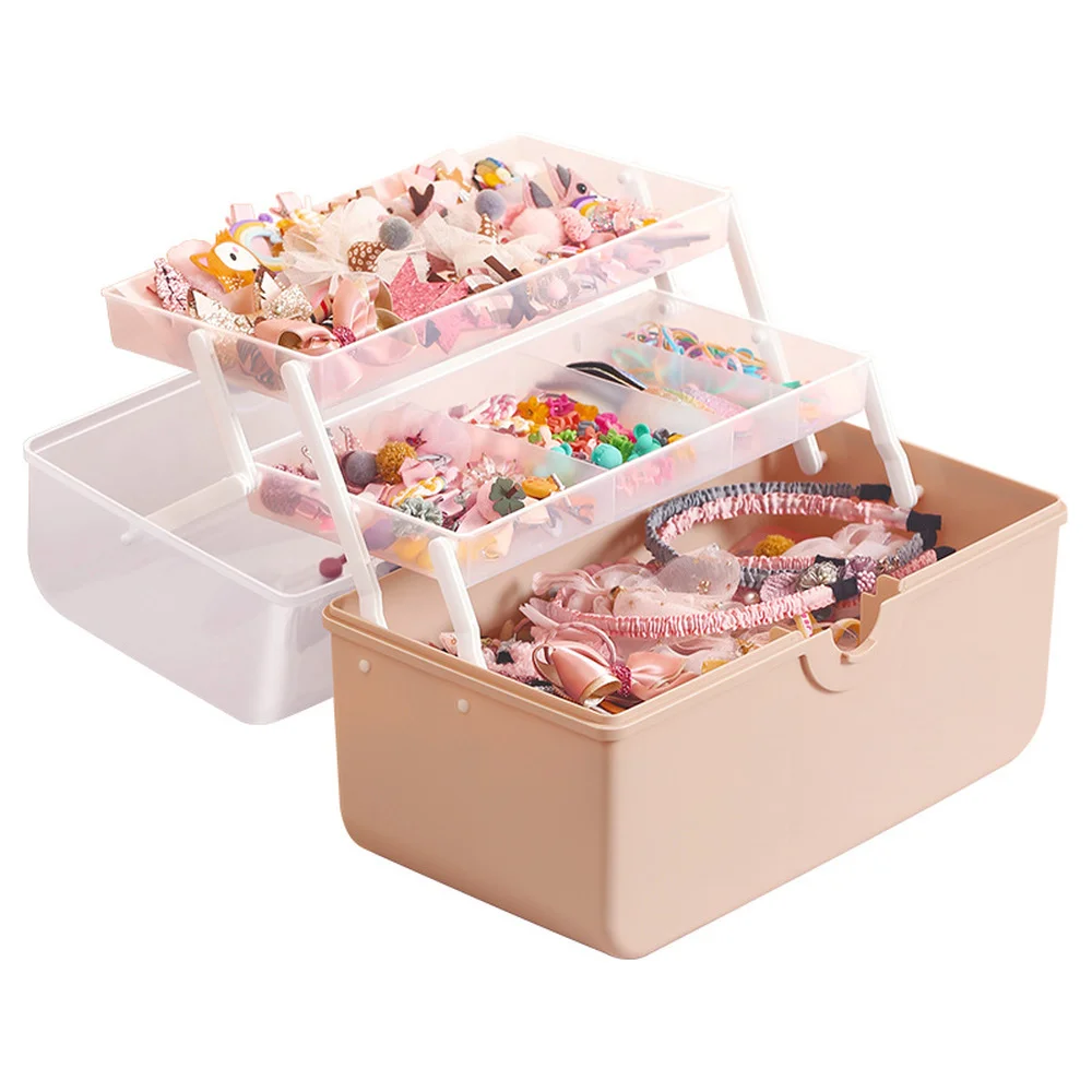 Girl Hair Accessories Storage Box Children's Baby Hairpin Rubber Band Head Jewelry Rope Organizer Case | Дом и сад