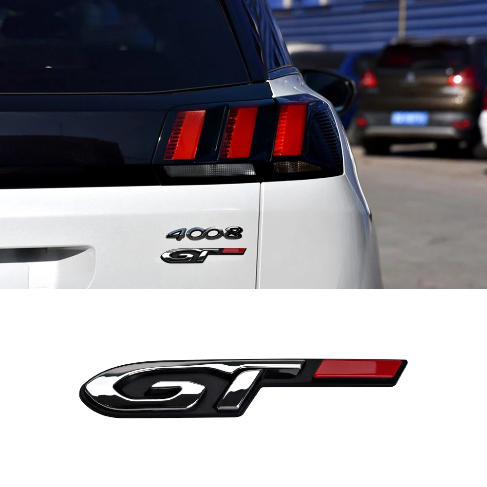 Автомобильная 3D наклейка эмблема значок GT дизайн для Peugeot 308 206 407 307 208 207 508 2008