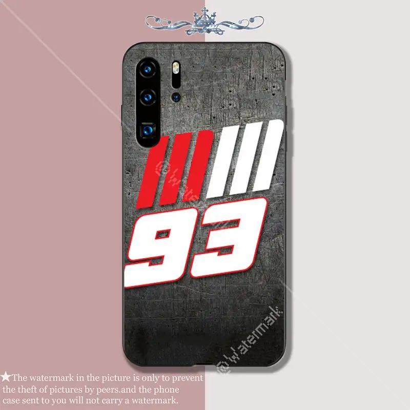 

Marc Marquez Moto Gp 93 Luxury Phone Case Coque For Huawei P20 P30 P40 Lite P20 P30 P40 Pro P Smart Z 2019 Silicone Cases Fundas