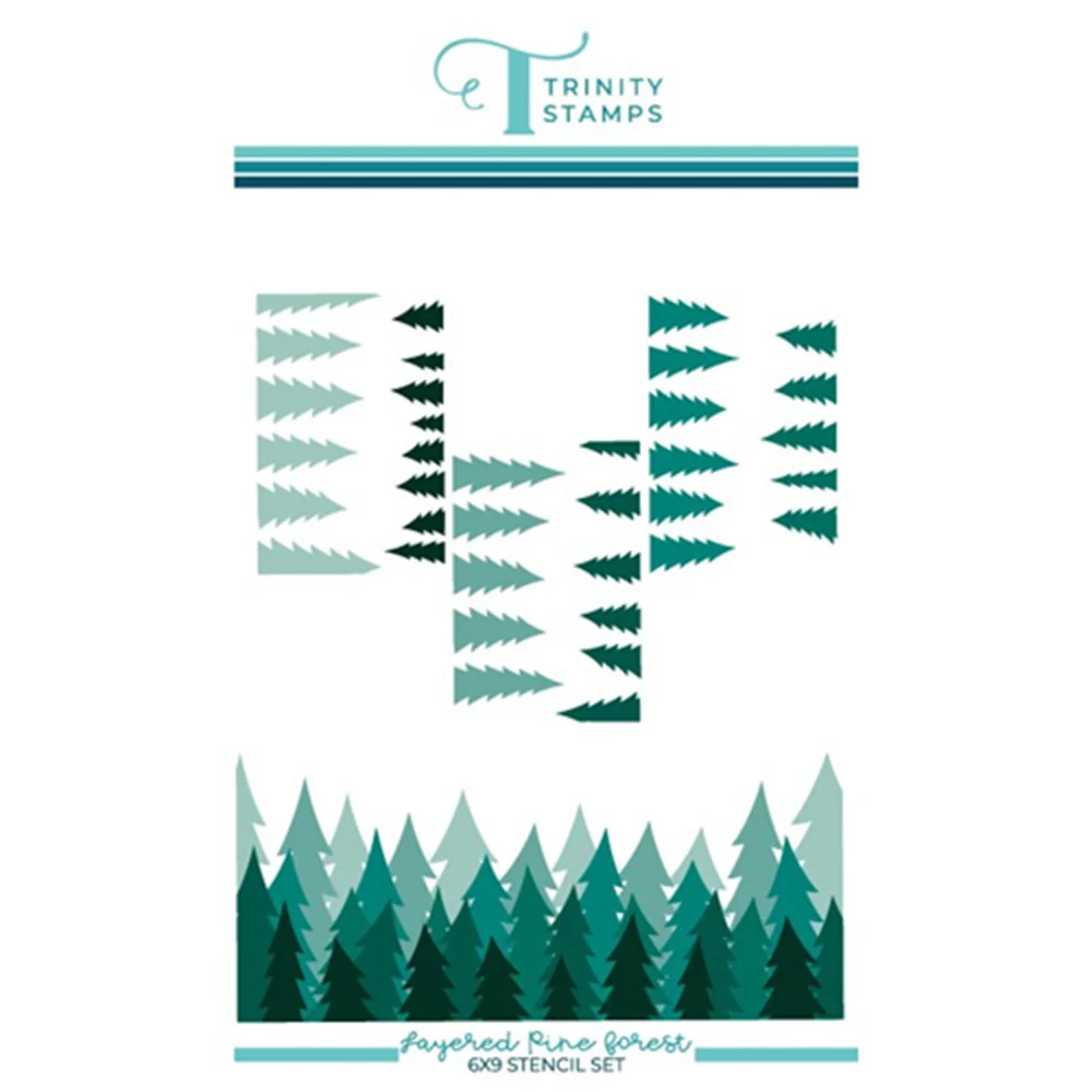 

2021 Arrival New Hot Selling Layered Pine Forest Metal Cutting Stencil Diary Scrapbooking Easter Craft Engraving Making Stencil