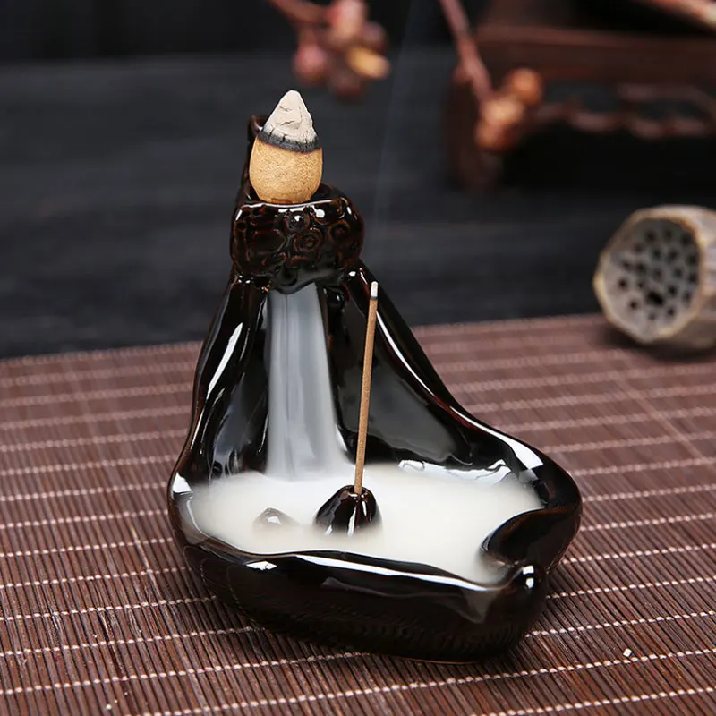 Ceramic Smoke Backflow Incense Burners Tower Incense Censer Base Creative Decoration Aromatherapy Supplies Home Decor jj0101 - Цвет: censer16