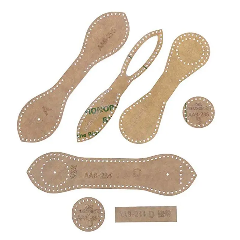 

New 4 Shapes Handmade Leather Acrylic Template Clear Acrylic Keychain Pattern Stencil Set DIY Leather Craft Jewelry Tools