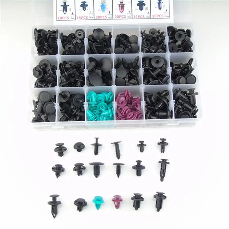 299 шт. нажимные булавки с заклепками крепеж для бампера чехол двигателя и защита