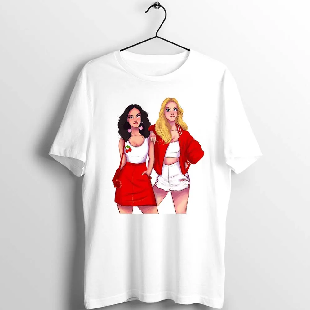 Женская футболка с изображением ривердейла Шерил Блоссом The Kiss Awesome Girl's Tee - Цвет: 5S044W