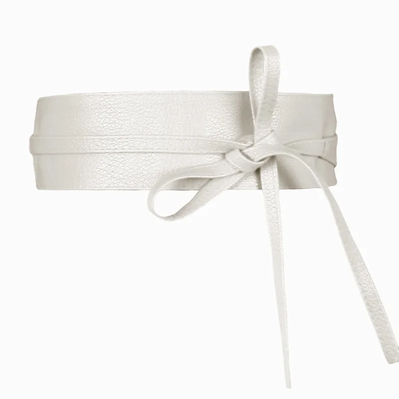 Женский широкий пояс из искусственной кожи с Оби один размер | Аксессуары для