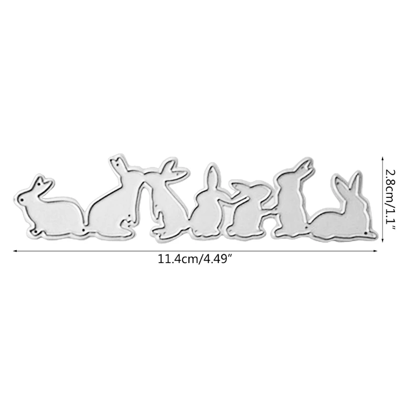 

Easter Rabbit Metal Cutting Dies Stencil Scrapbooking DIY Album Stamp Paper Card