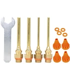 Сопло клеевого пистолета 70 мм, Длинные сопла, герметичный клей 1,5-3 мм, маленькая диафрагма, Медная головка, аксессуары для клеевого инструмента