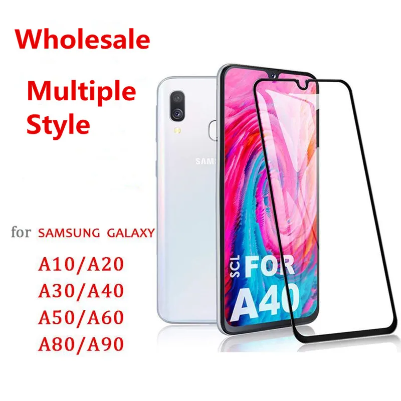 Защитное стекло закаленное для Samsung Galaxy A10 A50 A70 A20 A30 A40 A60 A90|Защитные стёкла и